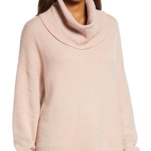 Chelsea28 Pink Long Sleeve Cowl Neck Knit Pullover Sweater Size XS‎ NWT 4201